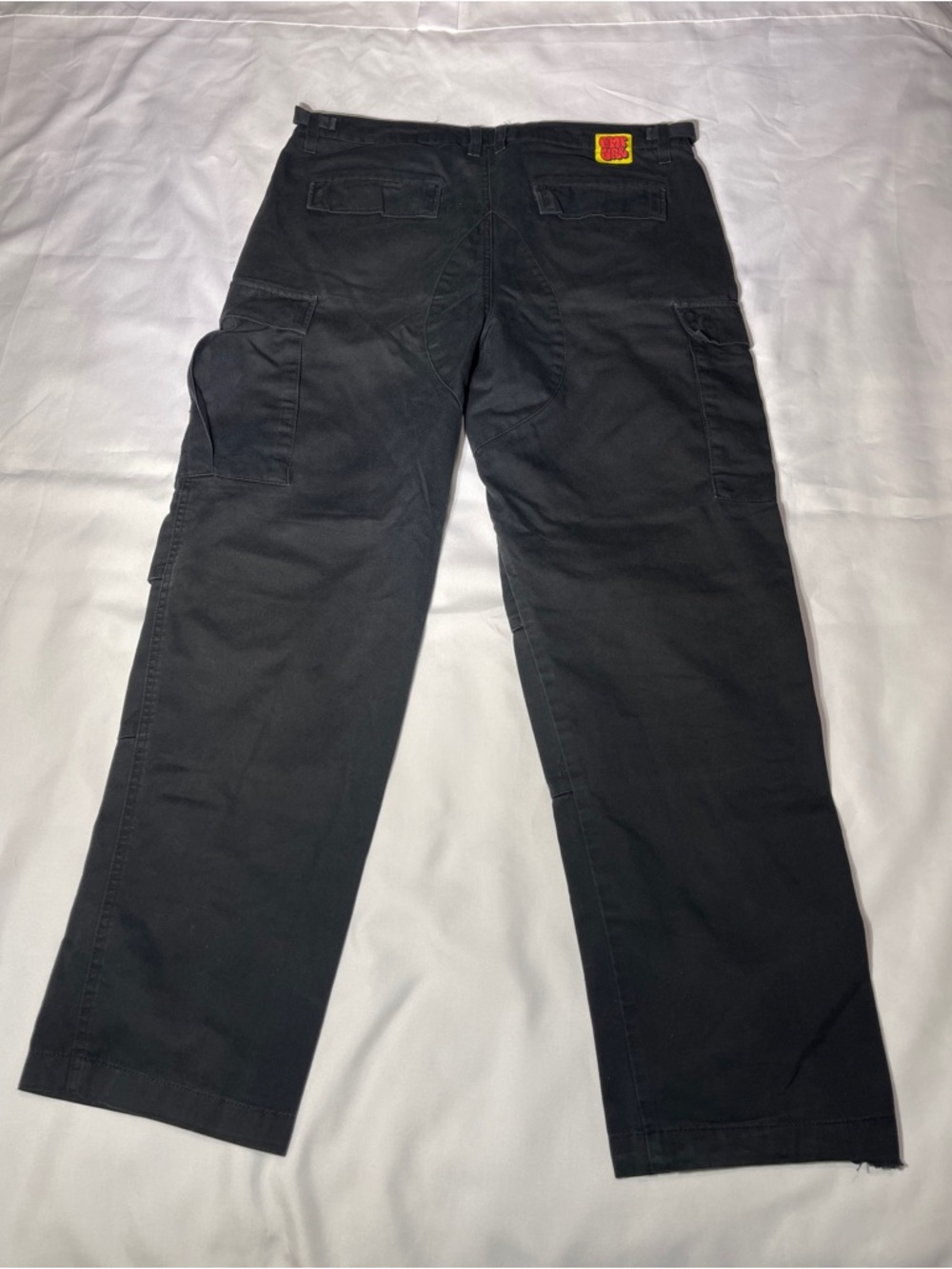 Men's Black Cargo Pants with Utility Pockets
